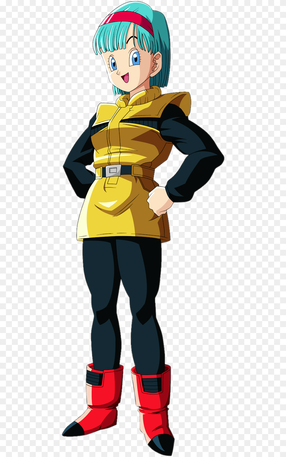 Check Out This Dragon Ball Character Bulma As Anime Smile, Book, Clothing, Coat, Comics Free Png