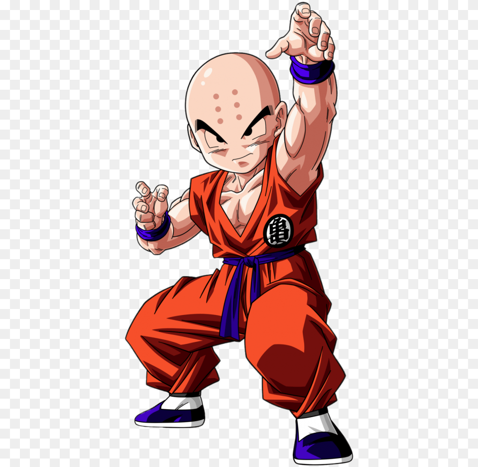 Check Out This Dragon Ball Character Krillin Anime Smile, Baby, Martial Arts, Person, Sport Free Png