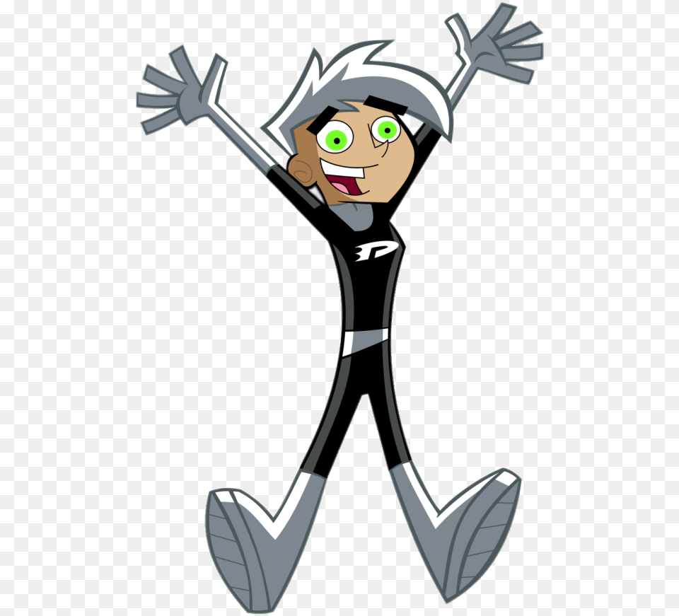 Check Out This Transparent Danny Phantom Hurray Image Danny Phantom, Cartoon, Person, Face, Head Png