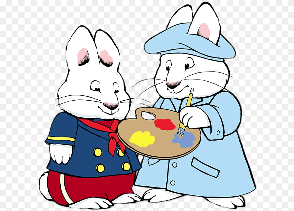 Check Out This Transparent Max And Ruby Painting Image Max Max And Ruby, Baby, Person, Head, Hat Png