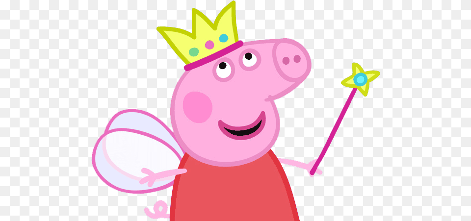 Check Out This Peppa Pig Fairy Queen Image, Cartoon, Face, Head, Person Free Transparent Png