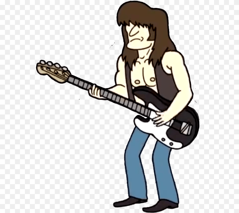 Check Out This Transparent Regular Show Hair To The Throne, Guitar, Musical Instrument, Person, Face Png