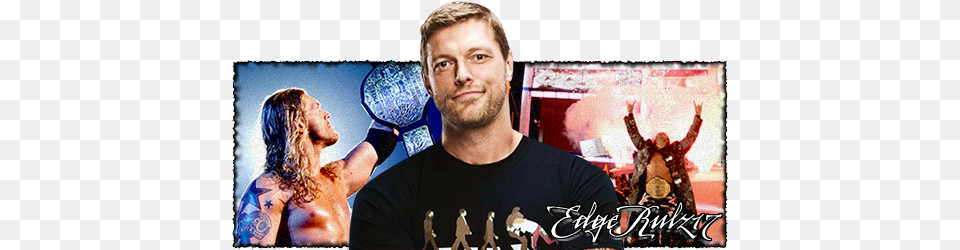 Check Out Your Vids Tomorrow Wwe Edge World Heavyweight Champion, Person, Skin, Tattoo, Adult Png