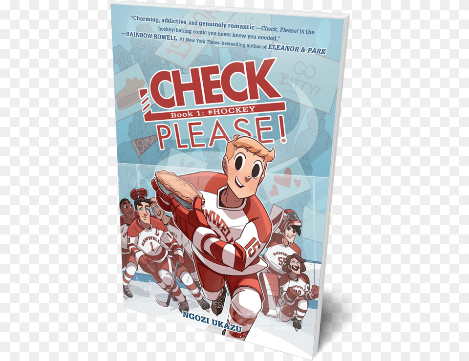Check Please Graphic Novel Check Please Book 1 Hockey, Comics, Publication, Baby, Person Free Png Download