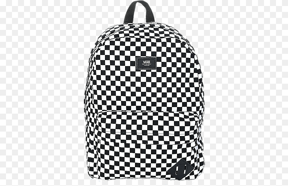 Checked Checkered And Niche Meme Vans Backpack Black And White, Bag Png Image