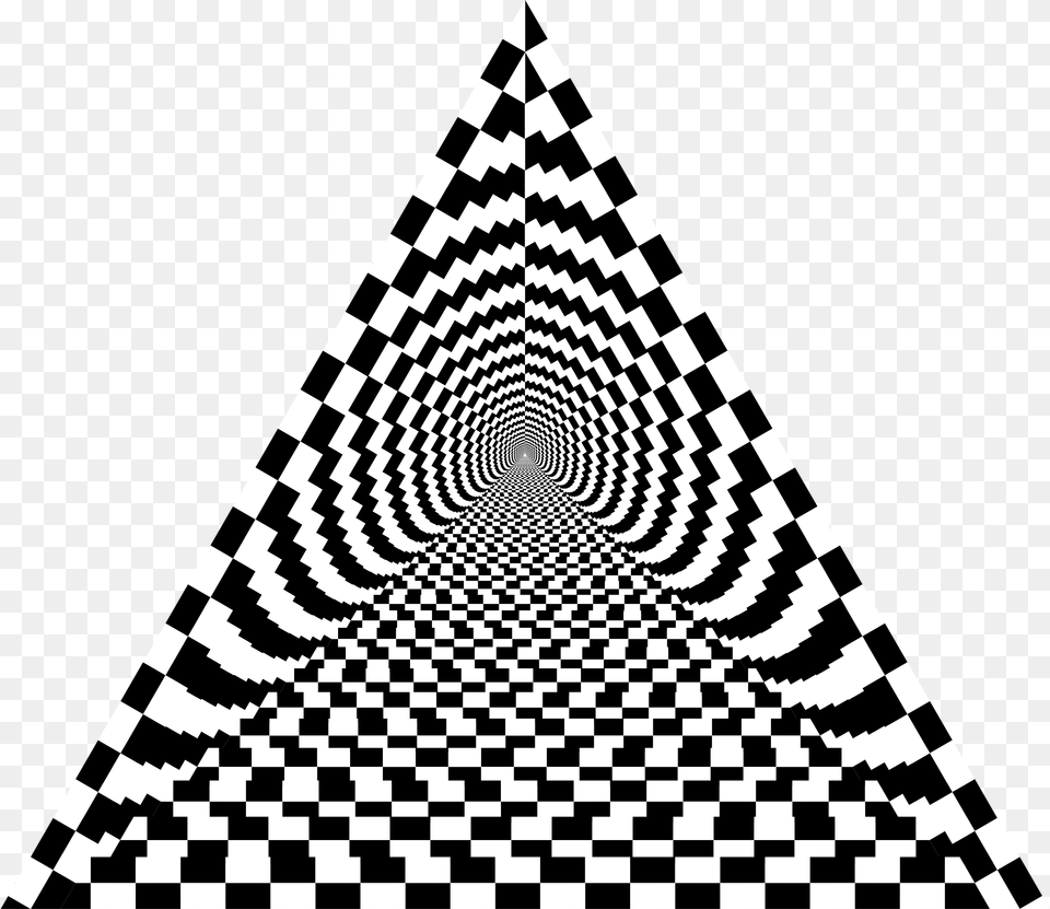 Checkerboard Pyramid Clip Arts Abstract Illusion Mural Art, Triangle, Spiral, Qr Code Png