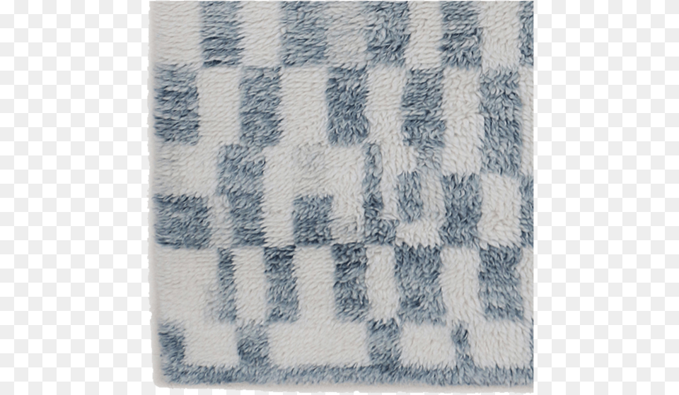Checkerboard Shaggy Swatch Rug, Home Decor Png