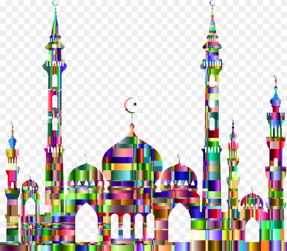Checkered Chromatic Big Image Mosque Transparent, Architecture, Building, Dome Free Png