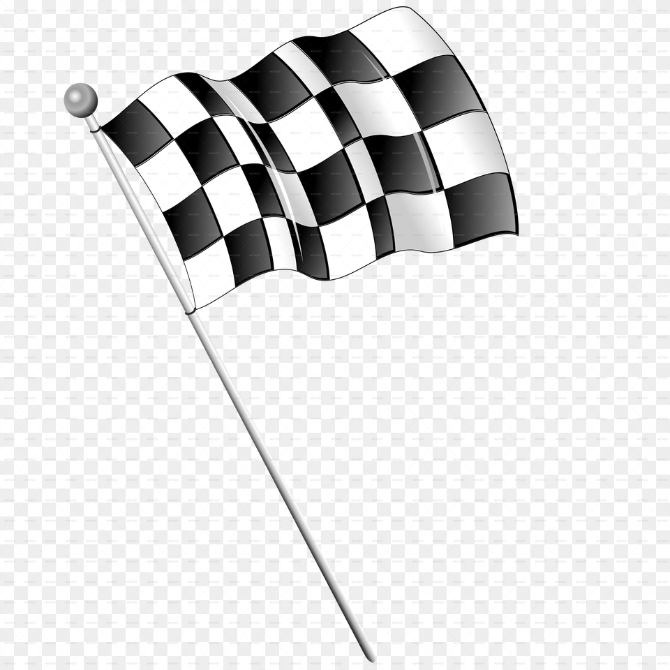 Checkered Drawing Race Flag F1 Racing Car Free Png