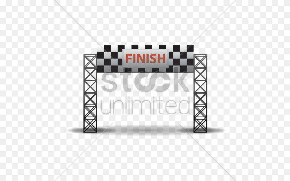 Checkered Finish Line Banner Clipart Check Clip Art Checkered Flag Finish Line Banner, Advertisement, Text Png Image