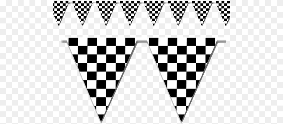 Checkered Flag Banner Clipart Library Library Checkered Pennants Banner, Chess, Game, Triangle, Pattern Free Png