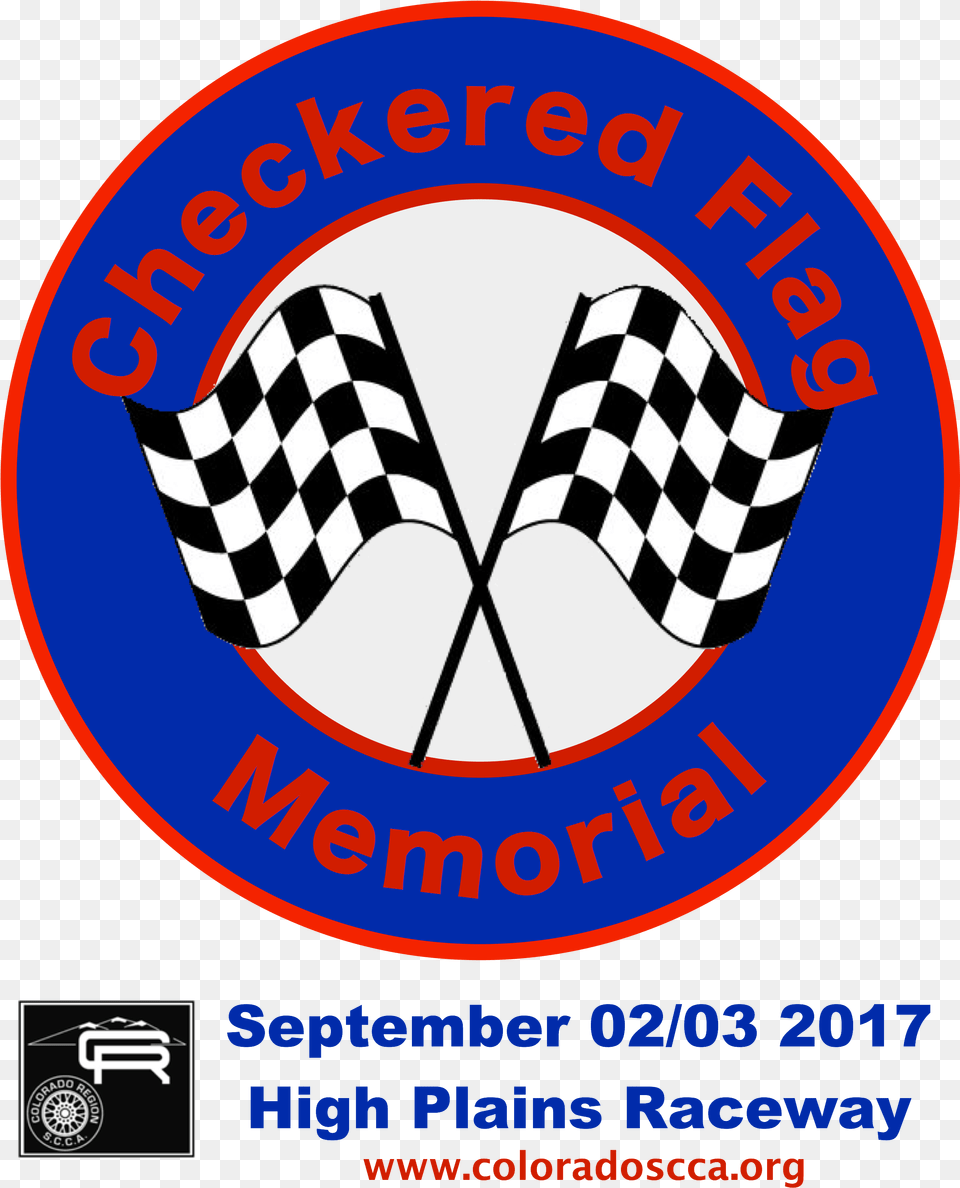 Checkered Flag Memorial Emblem, Advertisement, Logo, Poster Free Png
