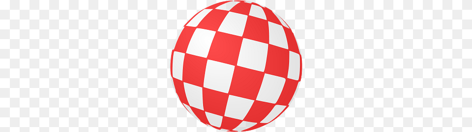 Checkered Globe, Sphere, Ball, Football, Soccer Png