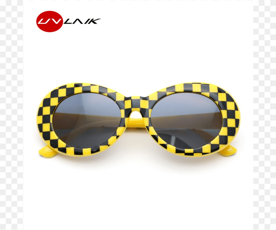 Checkered Yellow Clout Glasses, Accessories, Sunglasses, Goggles Free Transparent Png