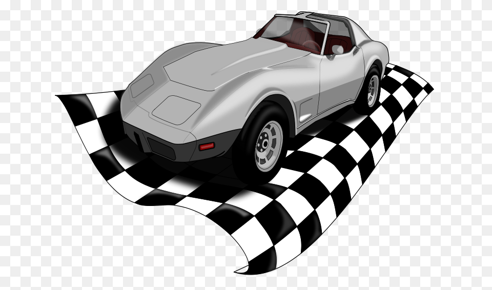 Checkervette, Car, Coupe, Sports Car, Transportation Free Png