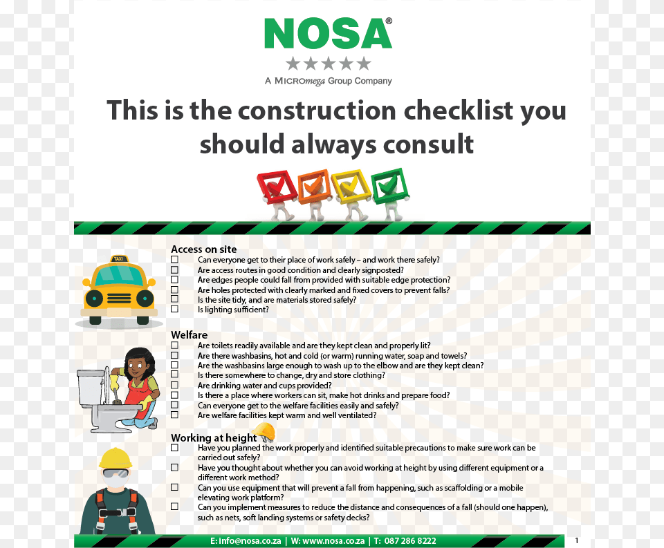 Checklist 1 01 Construction, Advertisement, Poster, Person, Adult Png