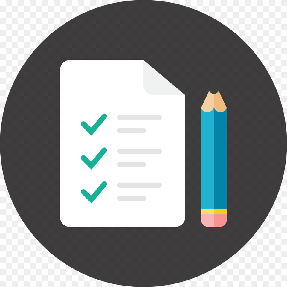 Checklist, Pencil, Disk Png