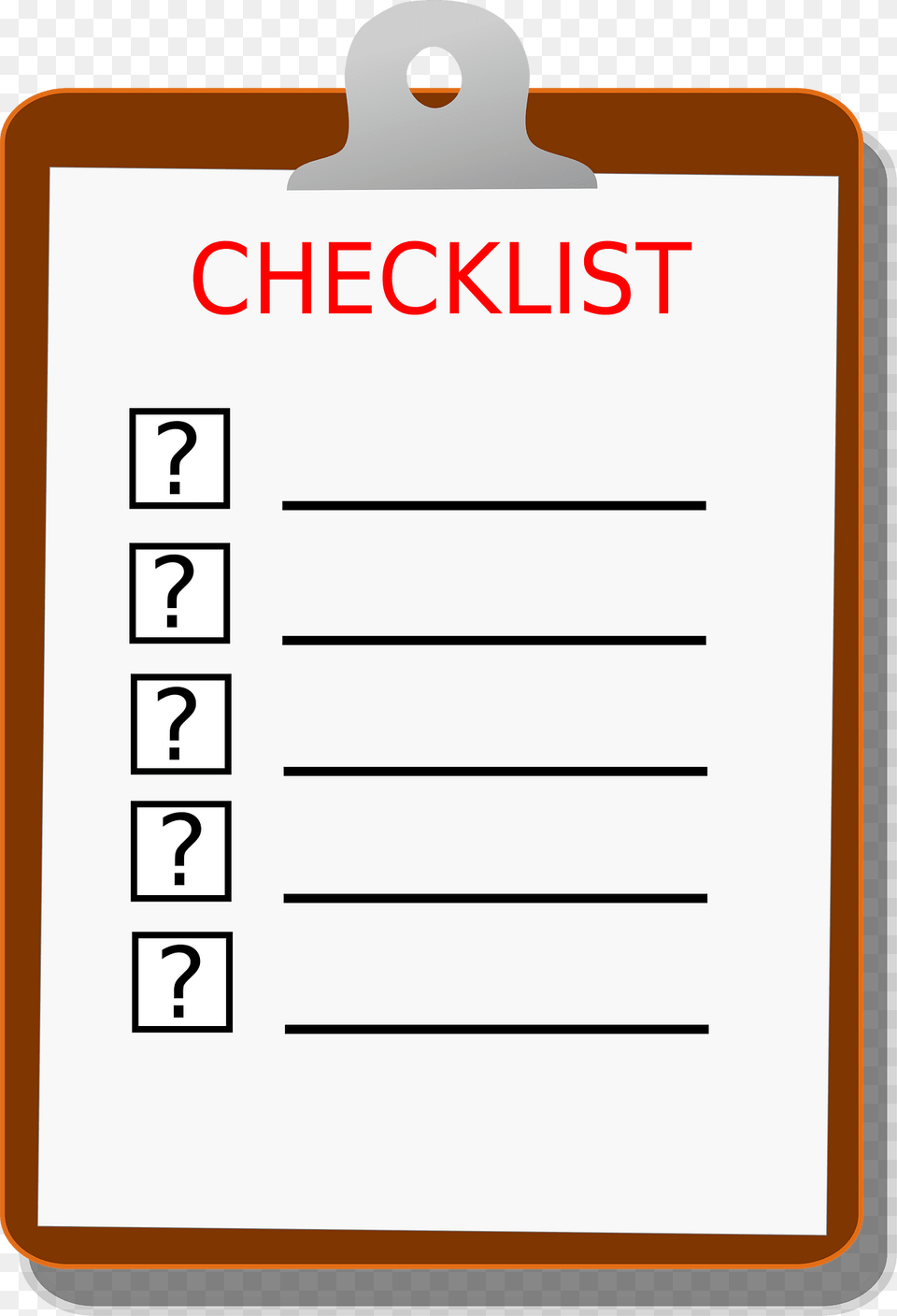 Checklist Clipart, Page, Text Png Image