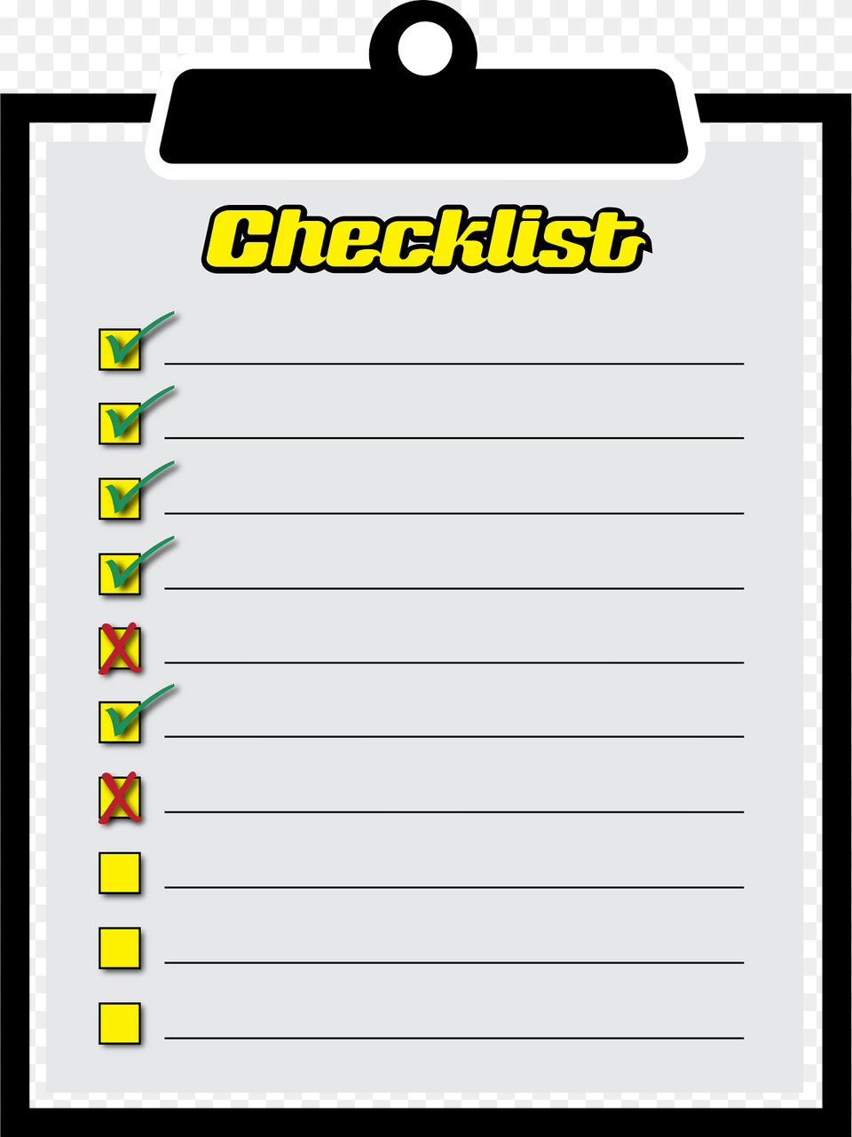 Checklist Clipart, Page, Text Free Png Download