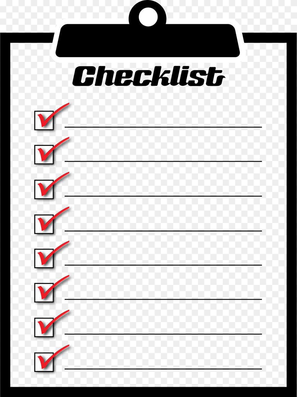 Checklist Clipart, Page, Text Free Transparent Png
