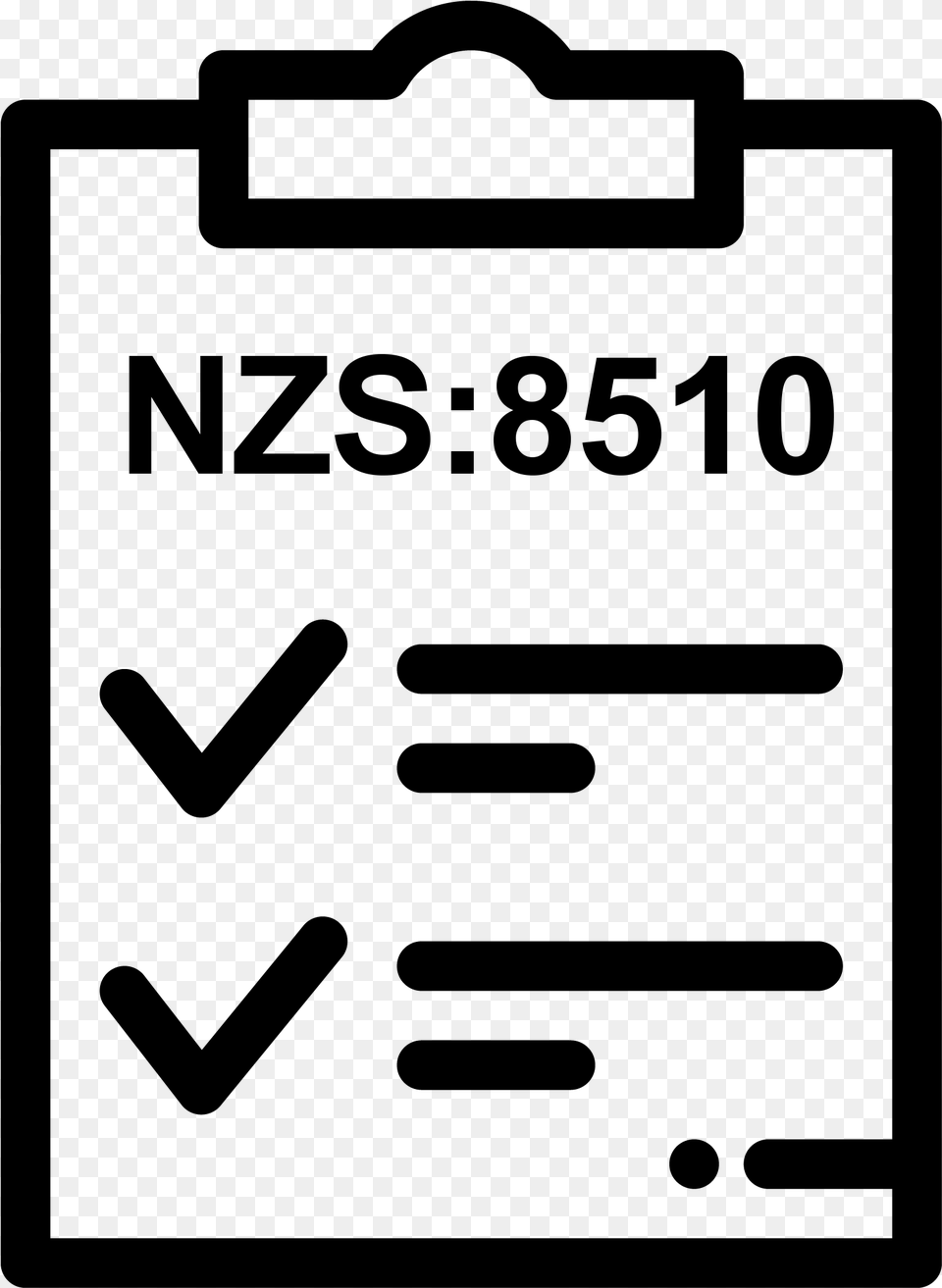 Checklist Icon, Gray Png