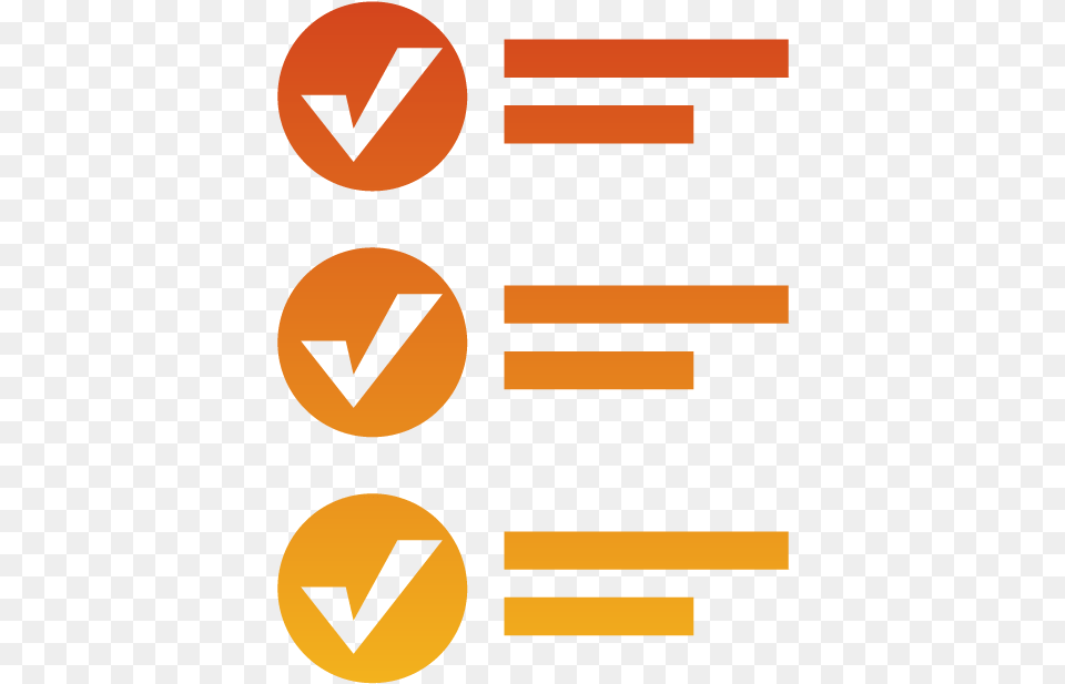 Checklist Icon Checklist Icon Orange, Sign, Symbol Free Png