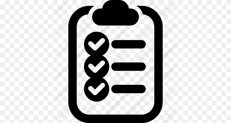 Checklist On Clipboard, Gray Free Transparent Png
