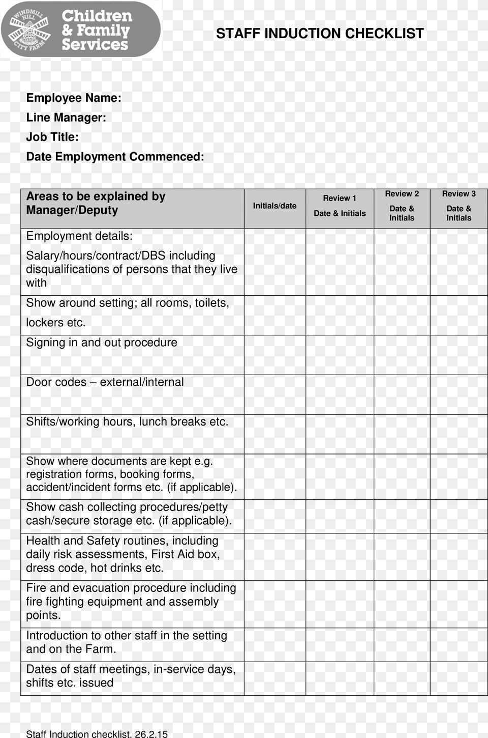 Checklist Template Employee Induction Checklist Template, Page, Text Free Png Download