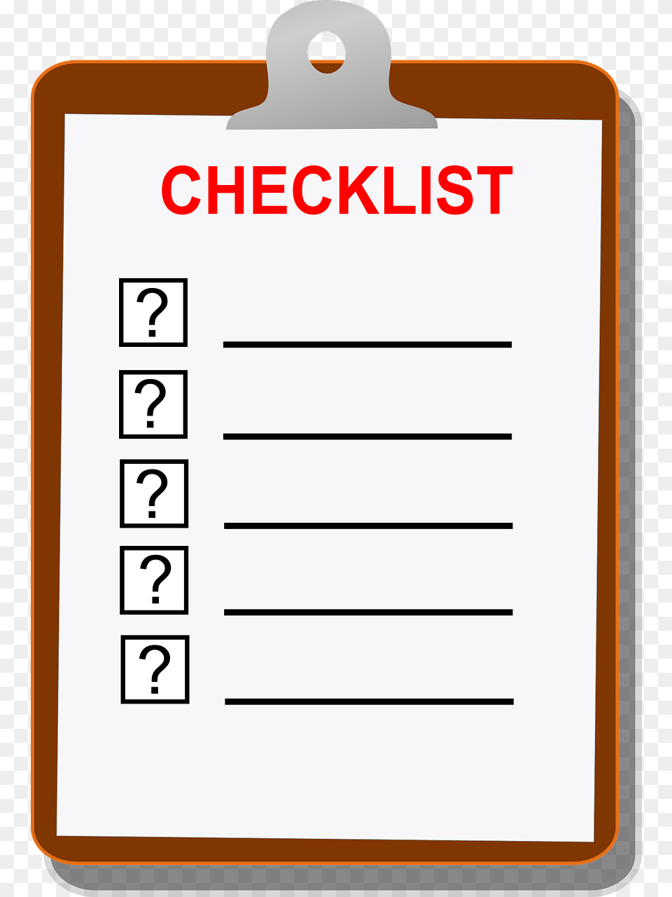 Checklist Template Svg Freeuse Library Checklist Clipart, Page, Text, Blackboard Free Transparent Png