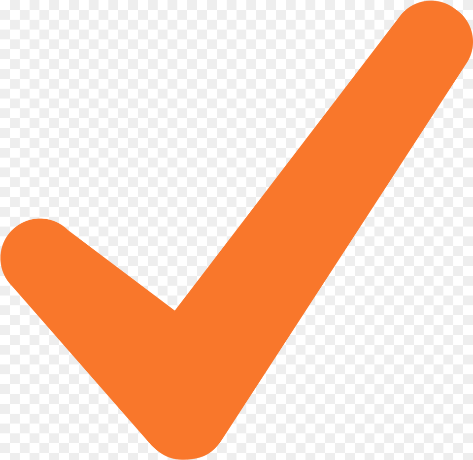 Checkmark Check Orange Icon, Smoke Pipe Free Png Download