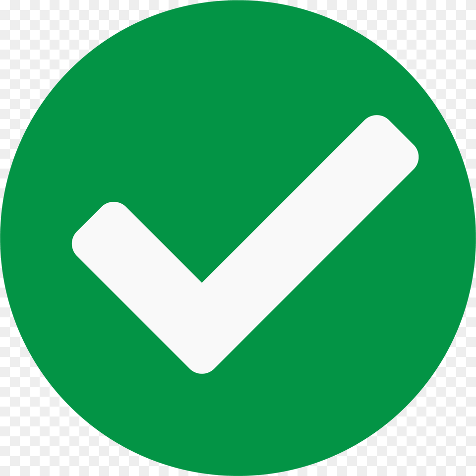 Checkmark Circle Status Icon Transparent, Sign, Symbol, Disk, Road Sign Free Png