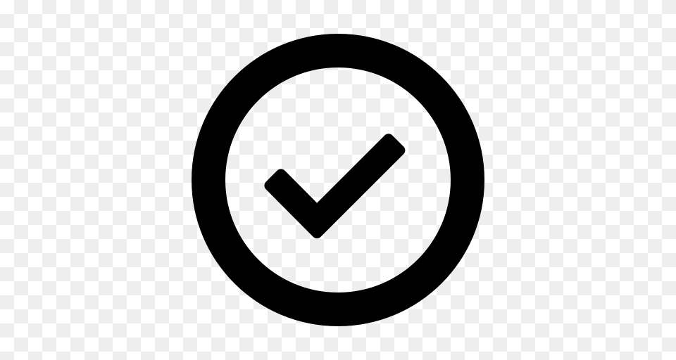 Checkmark Icon With And Vector Format For Unlimited, Gray Free Png Download