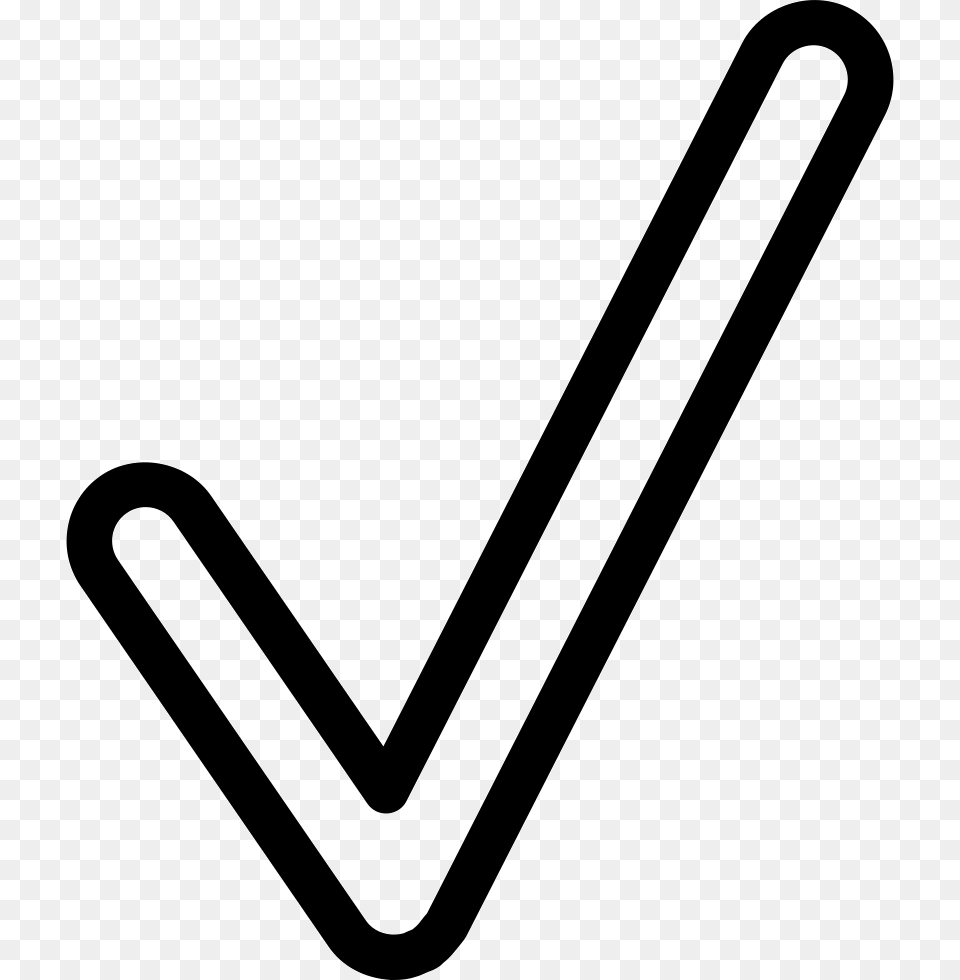 Checkmark Outline Check Mark Outline, Smoke Pipe, Stick Free Transparent Png