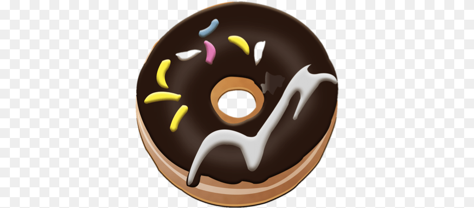 Checks Samsung Emoji Transparent, Food, Sweets, Donut, Cream Free Png Download