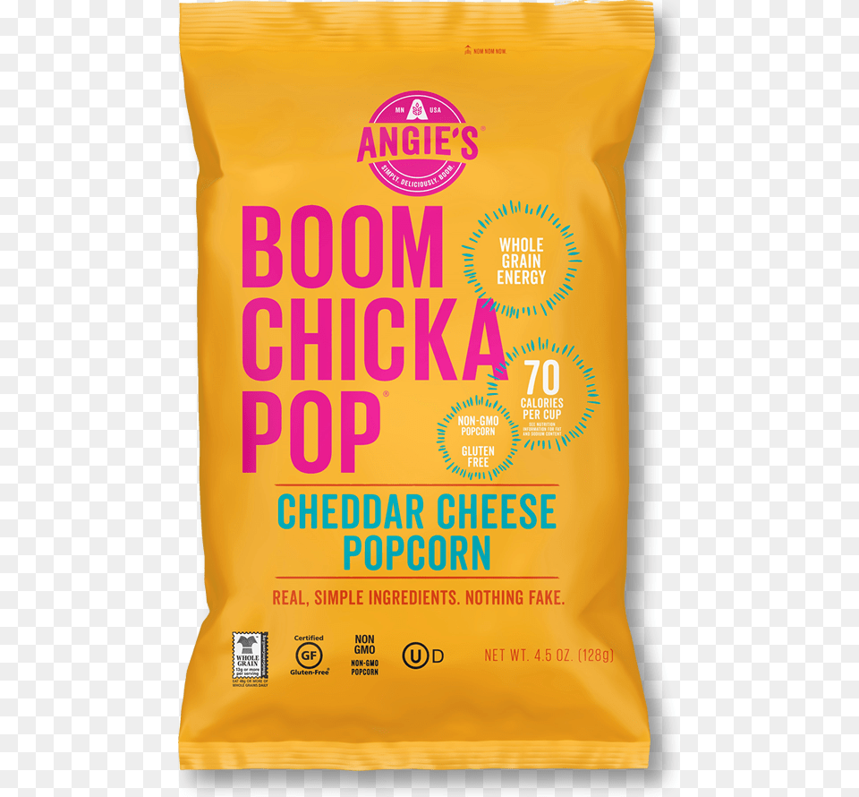 Cheddar Cheese Popcorn Bag Front, Powder, Flour, Food, Can Png Image