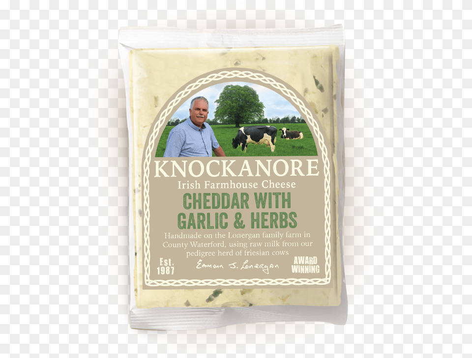Cheddar With Garlic Amp Herbs Grass, Adult, Person, Man, Mammal Png Image