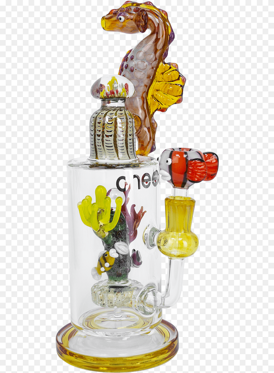 Cheech Sea Horse Dab Rig, Cup, Glass, Bottle, Cosmetics Png