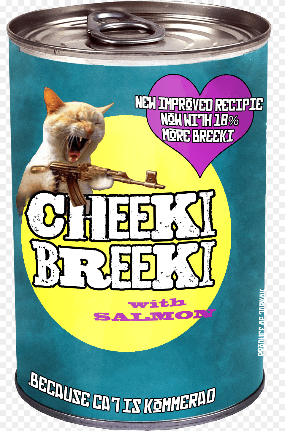 Cheeki Breeki Tin 3 Cats With Guns, Aluminium, Can, Canned Goods, Food Free Transparent Png