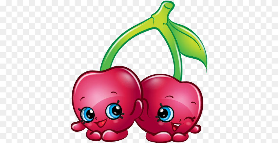 Cheeky Cherries Art Official Shopkins Clipart Cherry, Food, Fruit, Plant Free Transparent Png