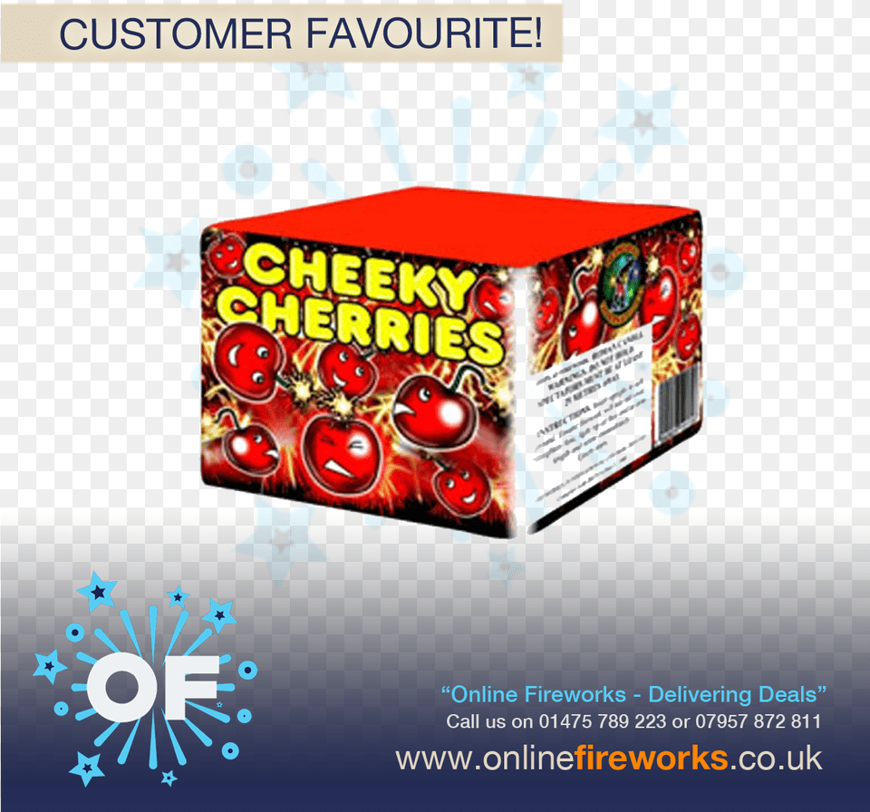 Cheeky Cherry By Fireworks International From Online Standard Fireworks Selection, Advertisement, Food, Sweets, Poster Free Png