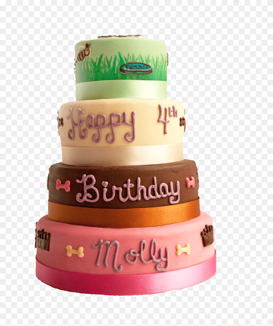 Cheeky Dog Bakery Dog Birthday Cake Transparent, Birthday Cake, Cream, Dessert, Food Free Png