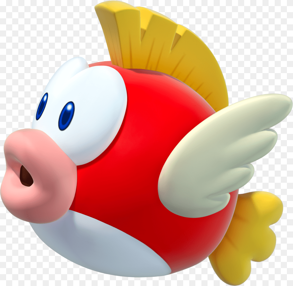 Cheep Cheep New Super Mario Bros U Nsmbu Official Artwork Super Mario Fish, Nature, Outdoors, Snow, Snowman Free Transparent Png