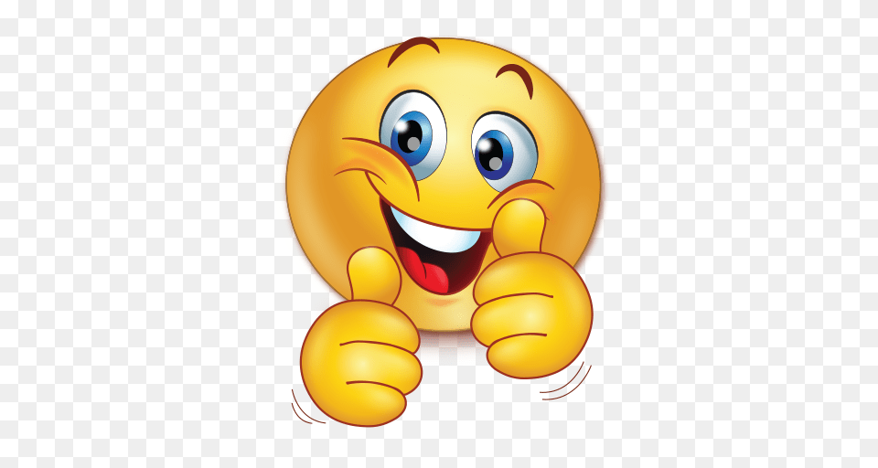 Cheer Happy Two Thumbs Up Emoji Free Png Download