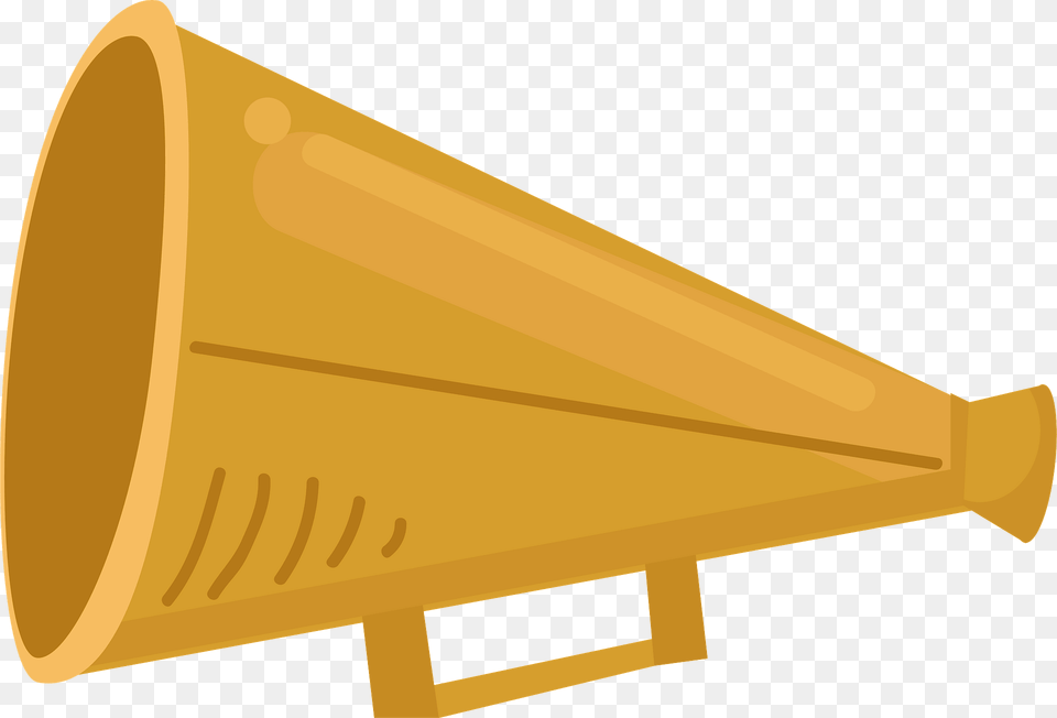 Cheer Megaphone Clipart, Brass Section, Horn, Musical Instrument Free Png Download
