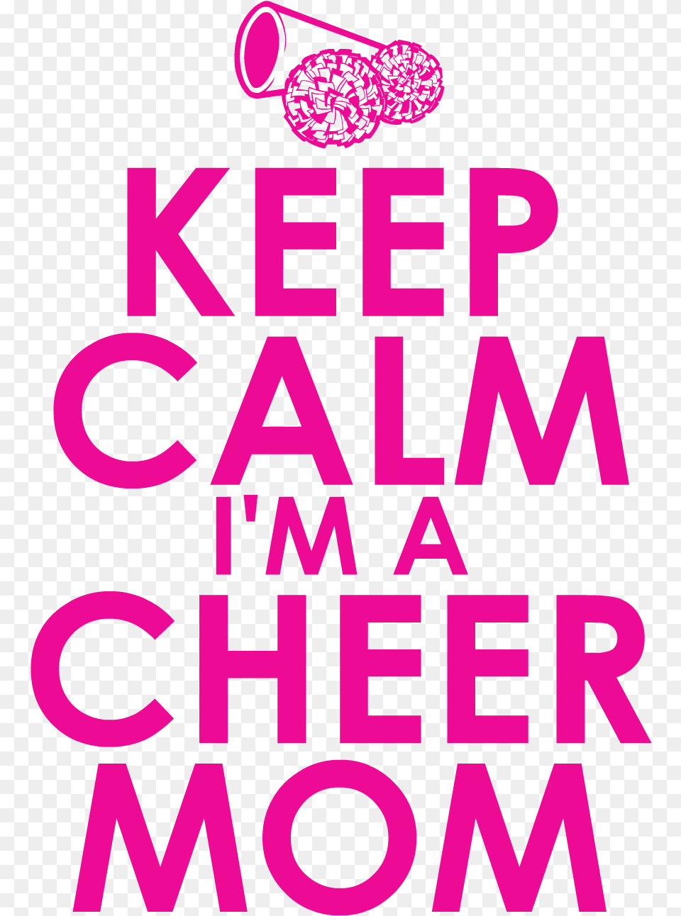 Cheer Mom Graphic Royalty Library Keep Calm And Ride, Purple, Advertisement Free Png