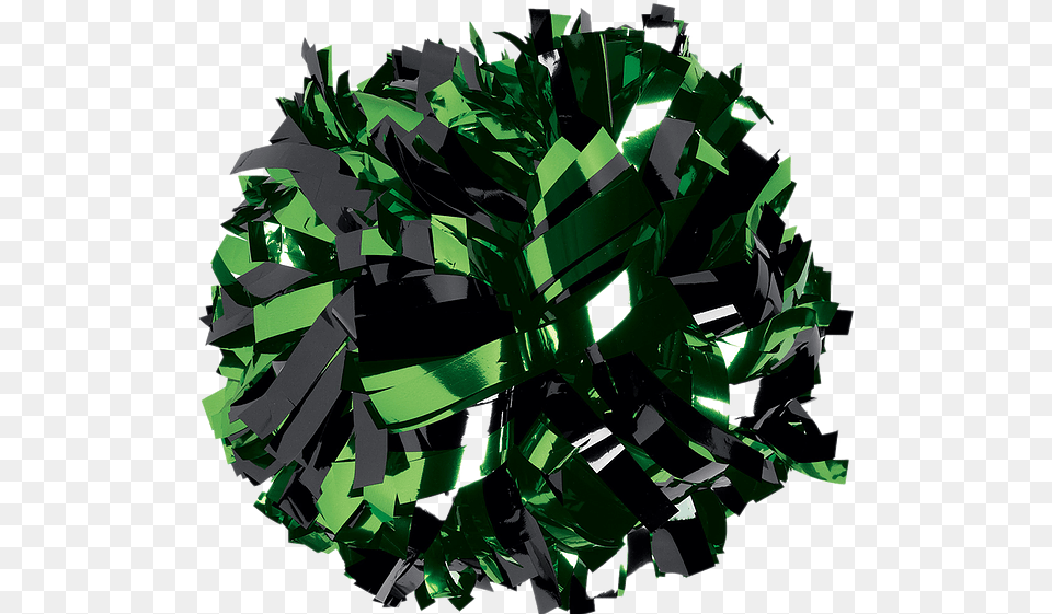 Cheer Pyawp Black And Green Pom Poms, Accessories, Gemstone, Jewelry, Emerald Free Png