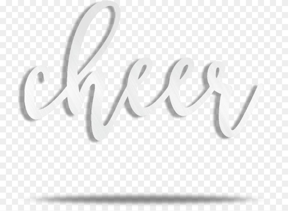 Cheer Text Steel Wall Art Calligraphy, Handwriting Free Transparent Png
