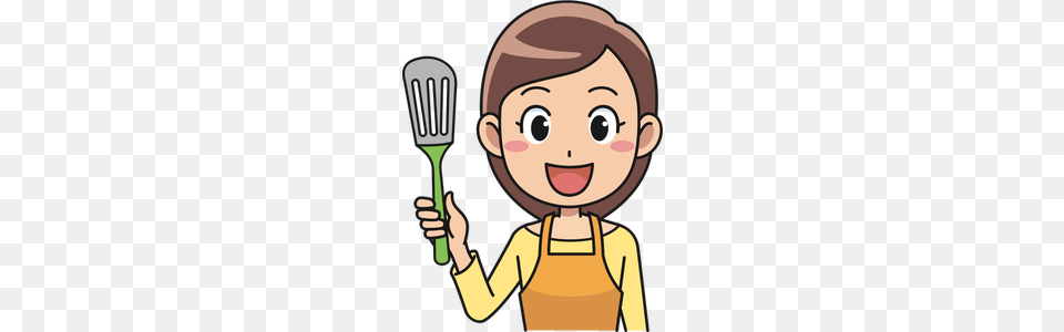 Cheerful Clipart, Cutlery, Fork, Baby, Person Png