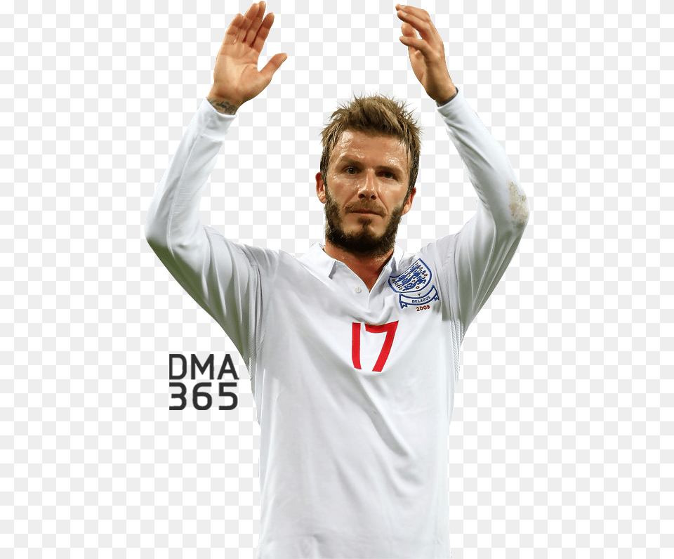 Cheering David Beckham, Shirt, Clothing, Face, Person Png Image