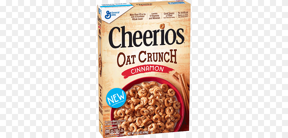 Cheerios Oat Crunch Cheerios, Food, Snack, Bowl, Bread Free Transparent Png